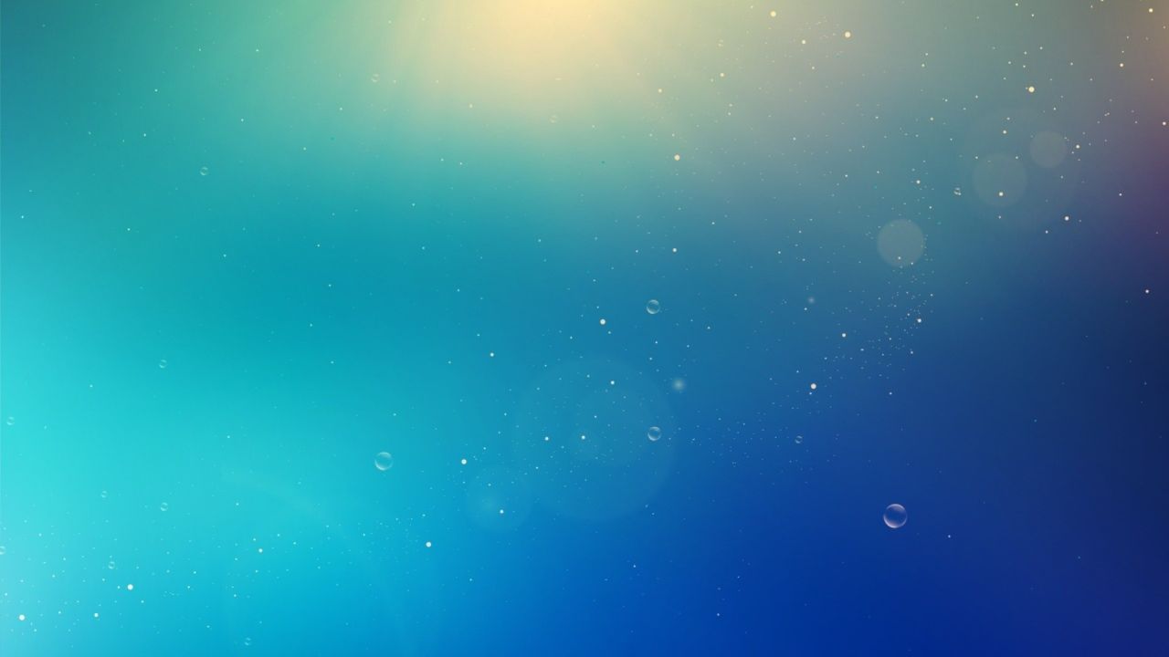 Blue gradient with bubbles