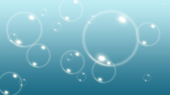 Abstract background with transparent bubbles on a blue gradient