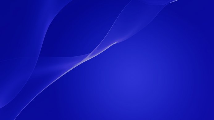 Abstract image of flowing white waves on a deep blue background