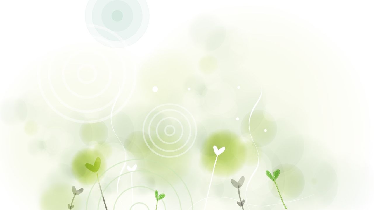 Green sprouts minimalist illustration