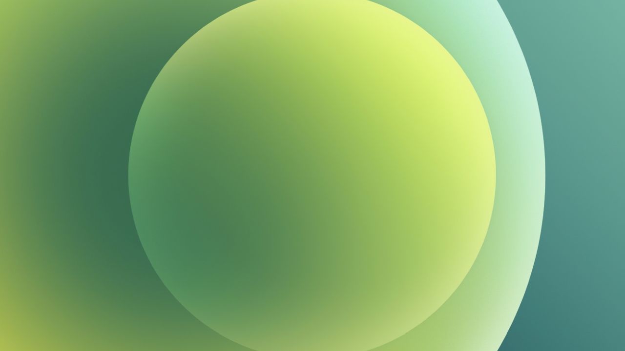 Abstract background green yellow gradients shapes
