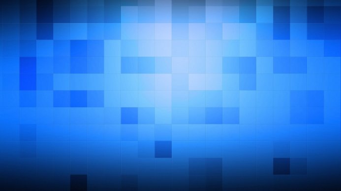 Abstract pixelated blue background with varying shades of blue squares
