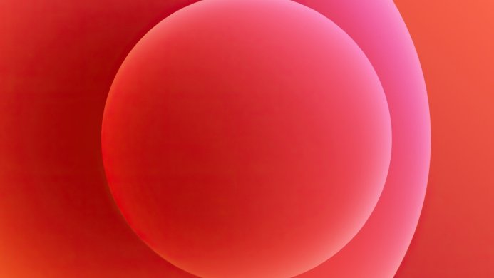 Abstract red and pink spheres gradient background