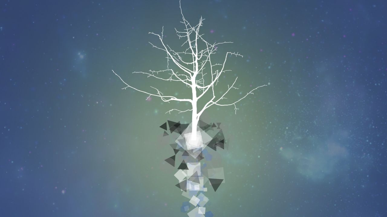 Abstract tree with geometric roots
