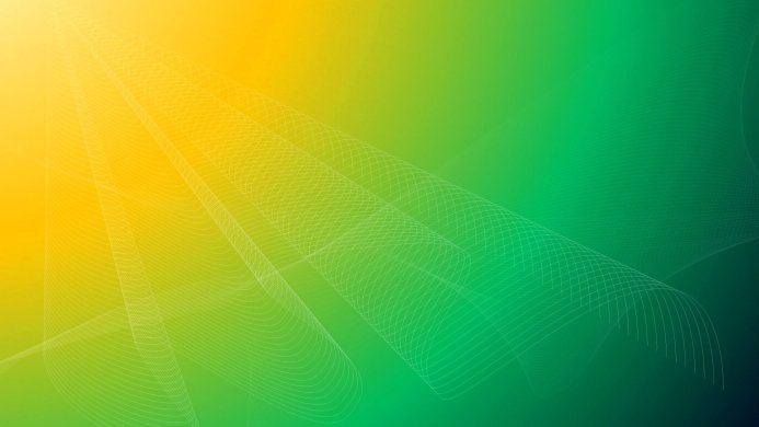 Abstract background with flowing lines and a gradient of yellow and green
