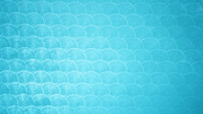 A blue pattern of overlapping concentric circles