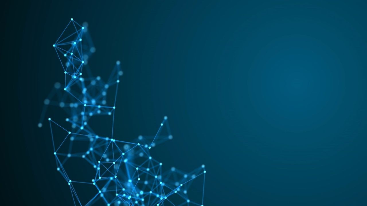 abstract network blue background