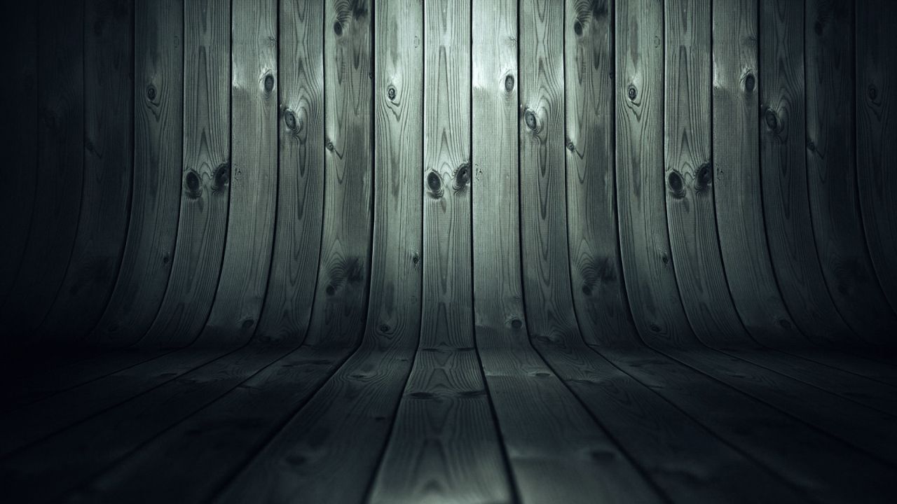 Dark curved wooden background