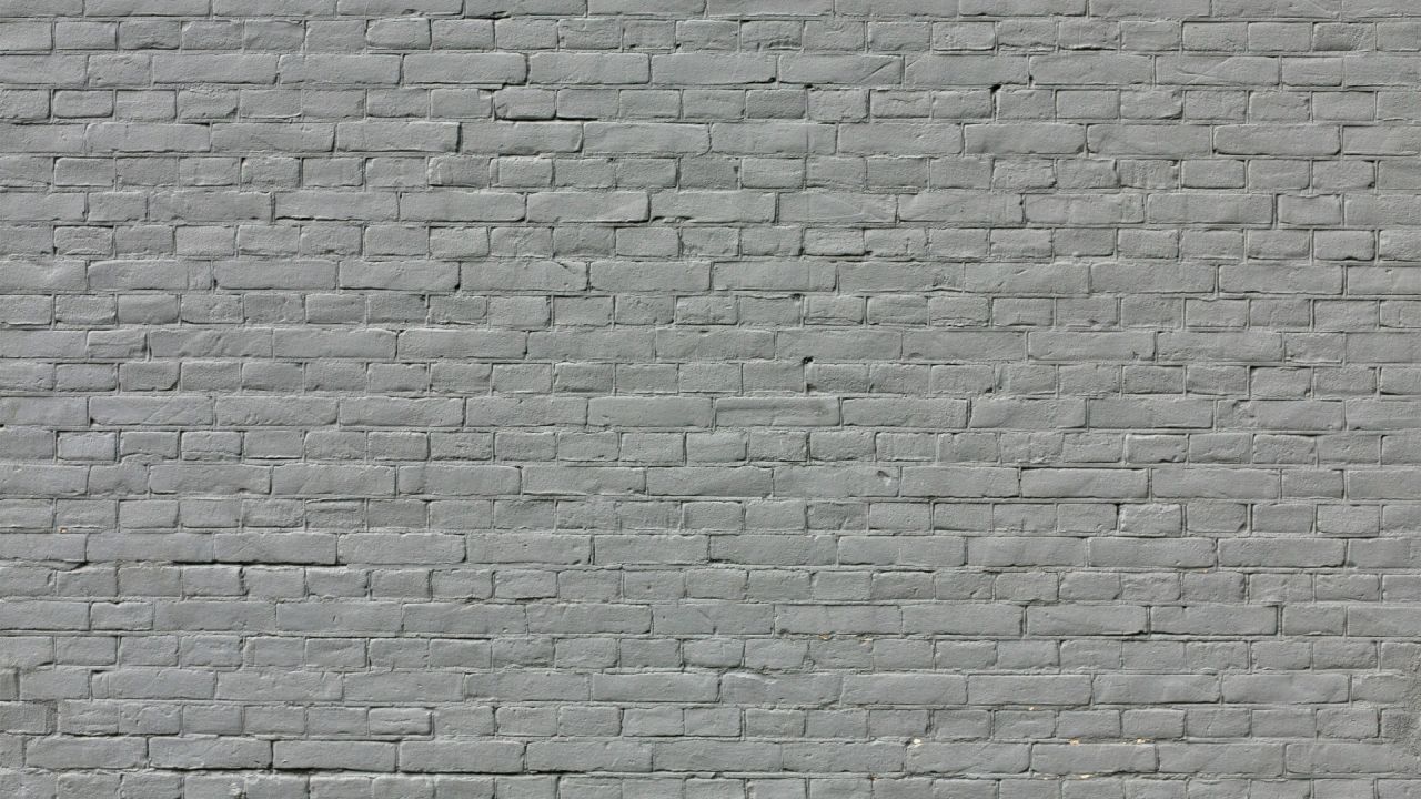 Grey painted brick wall texture pattern