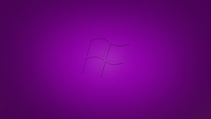 Purple Windows logo on a purple background