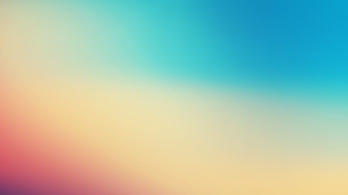 Smooth gradient of blue, yellow, and peach colors