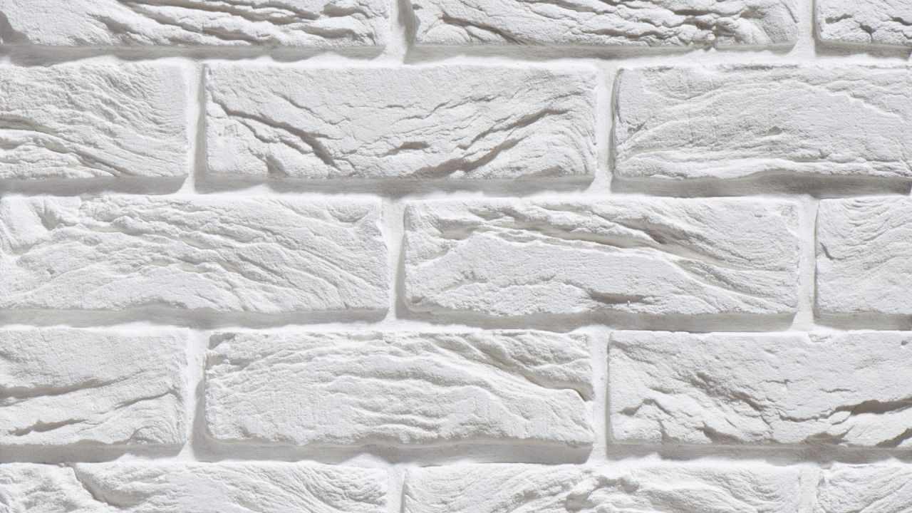 White brick wall texture background