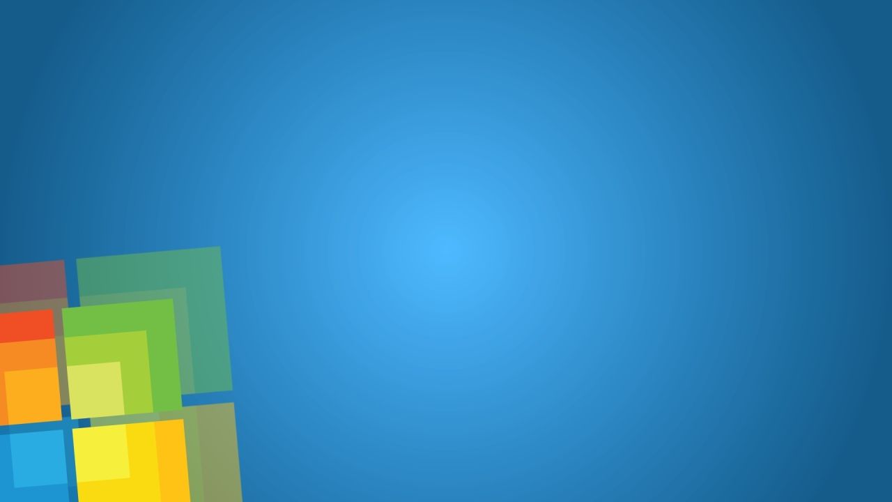 Windows logo on a blue background