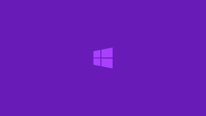 Purple Windows logo on a purple background