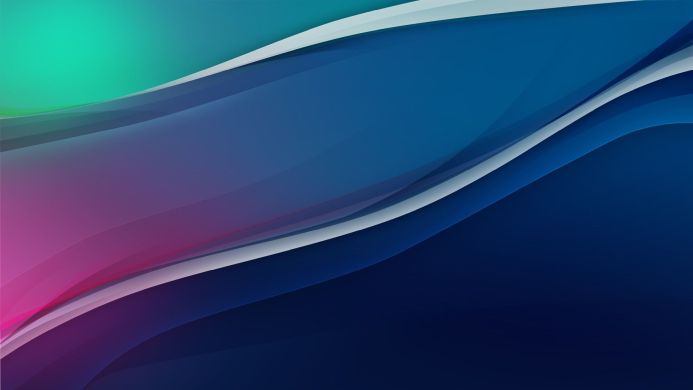 Abstract background with smooth gradients of blue, purple and turquoise