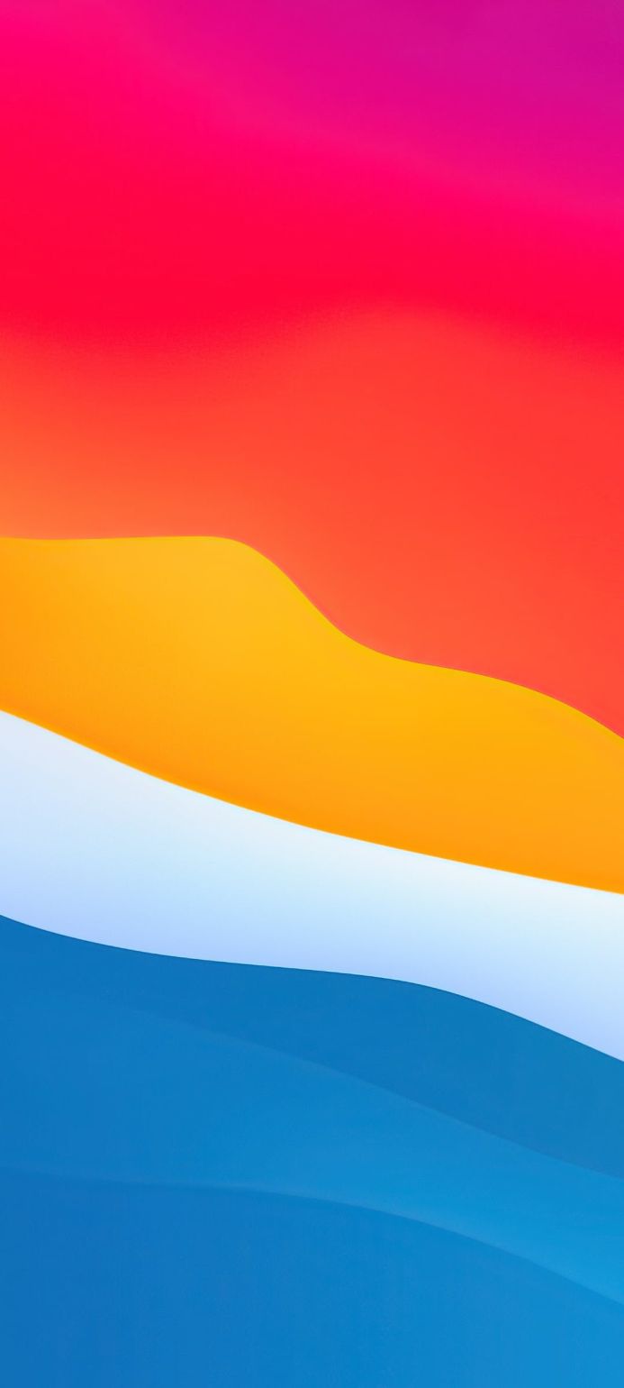 Abstract background with red, orange, yellow, white, and blue wavy shapes