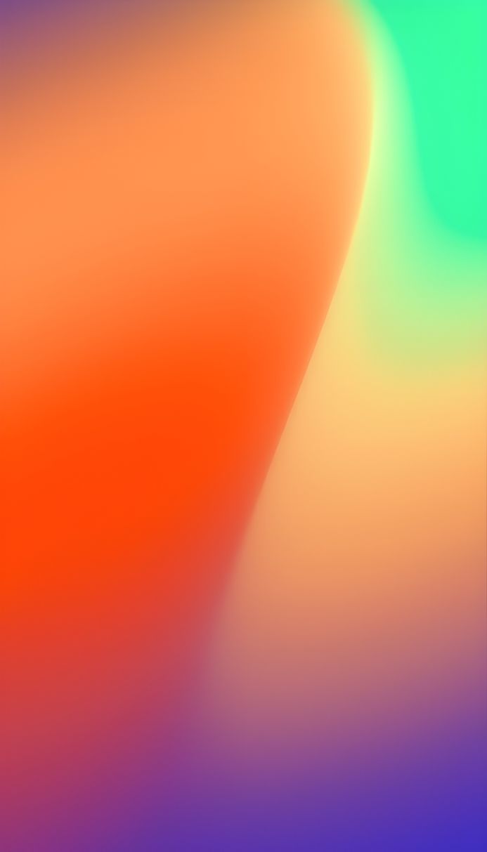 Abstract gradient background with orange, yellow, green, blue, and purple