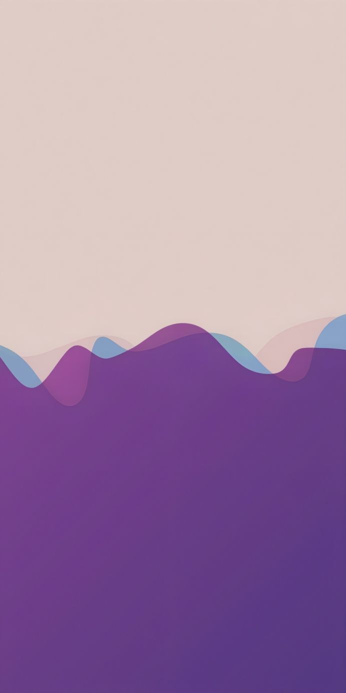 Abstract background with overlapping purple and blue waves