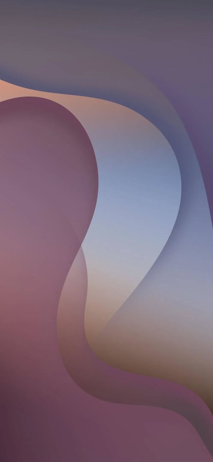 Abstract background with flowing purple, blue and peach waves