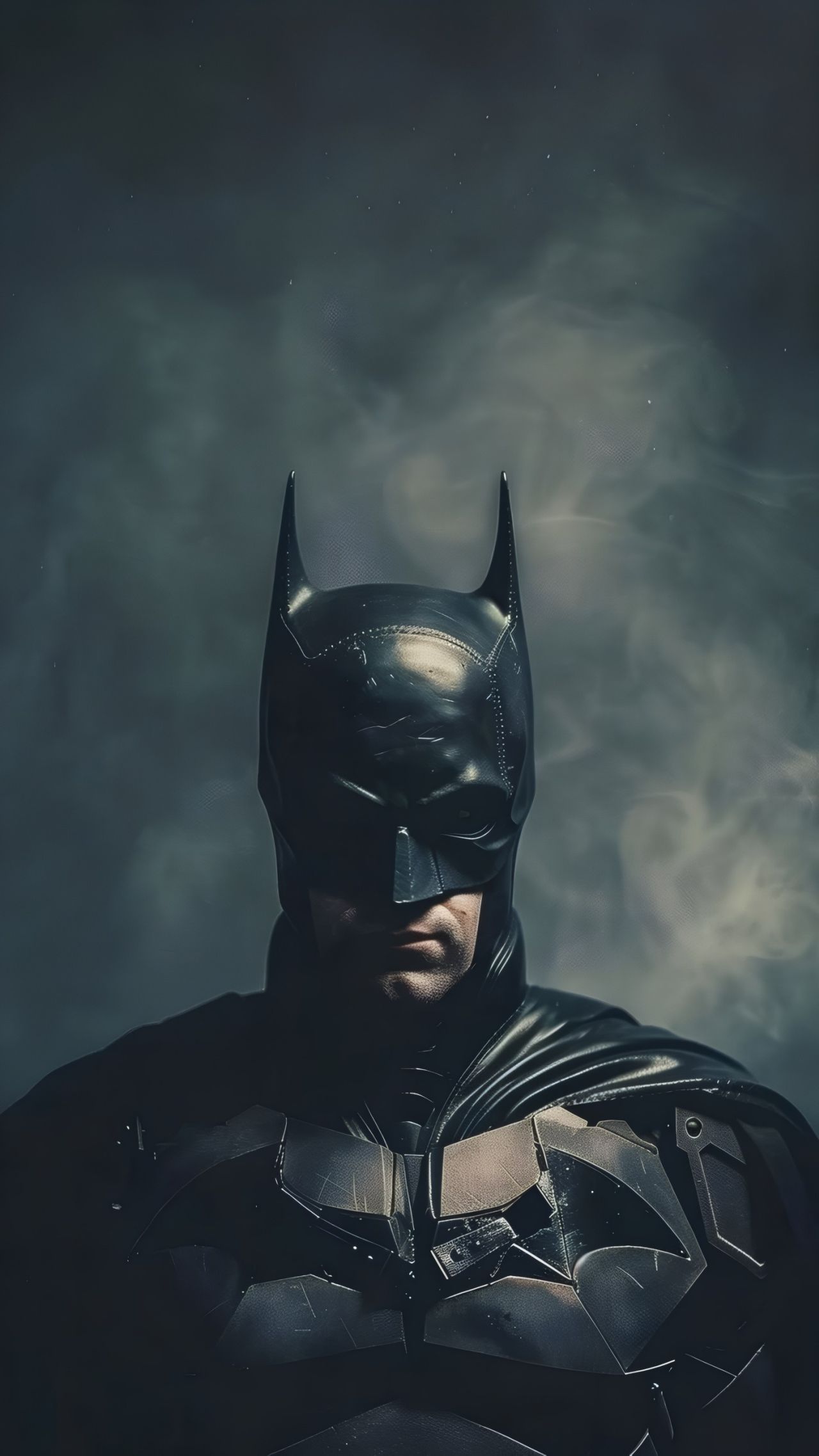Batman in a dark suit and mask