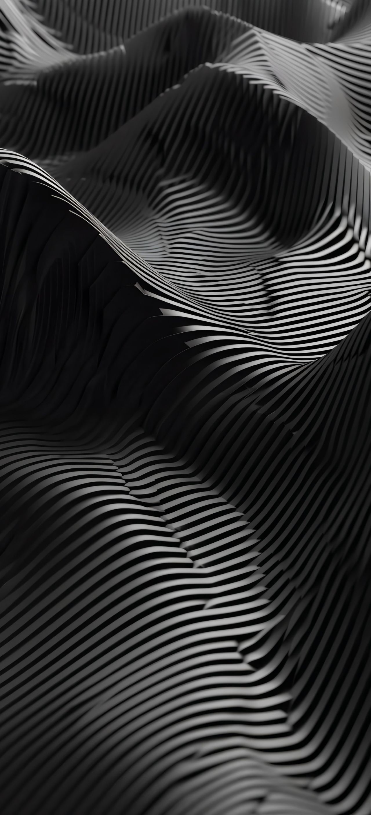 Abstract waves dark background