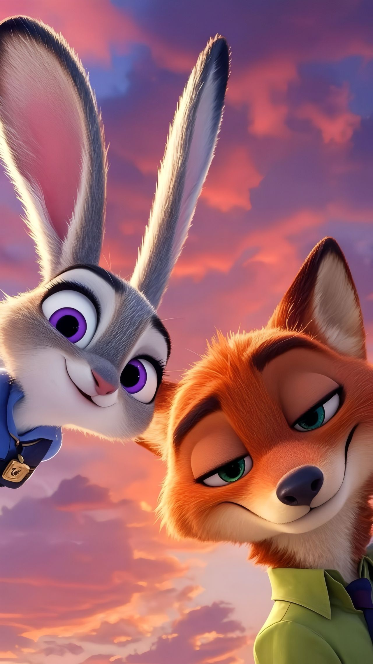 Judy Hopps and Nick Wilde close-up