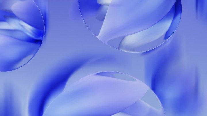 Abstract blue and purple curved shapes background