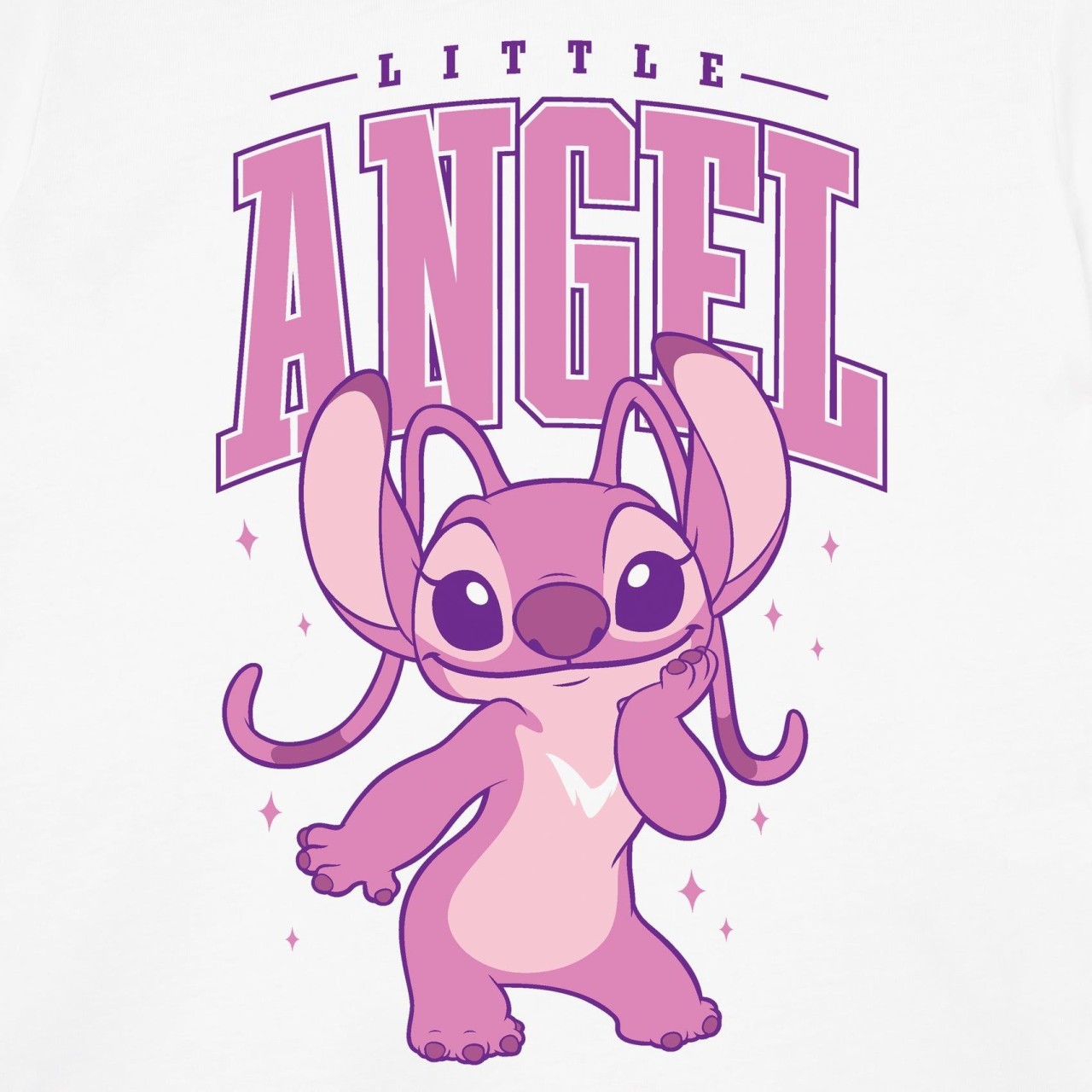 Angel character from Lilo & Stitch with Little Angel text