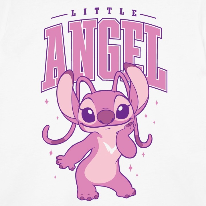 Angel character from Lilo & Stitch with Little Angel text