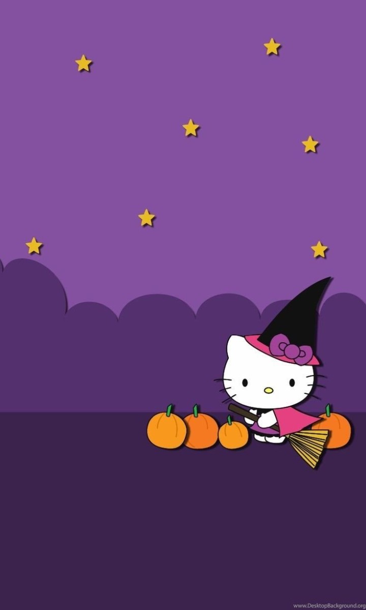 Hello Kitty mouse Halloween pumpkins trick or treat