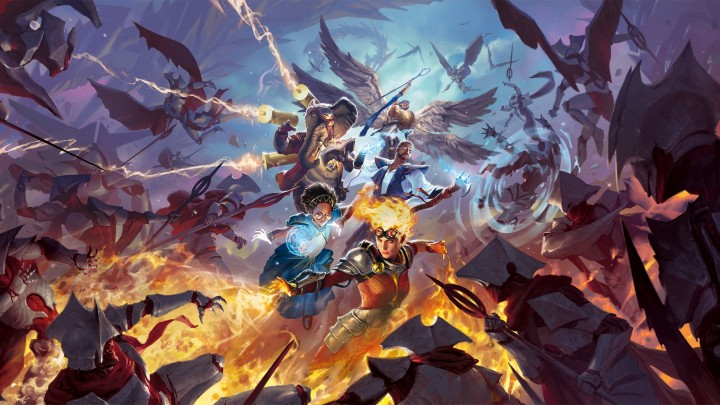 Magic The Gathering Planeswalkers battle Phyrexians