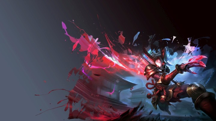 Shen Blood Moon skin League of Legends warrior mask claws