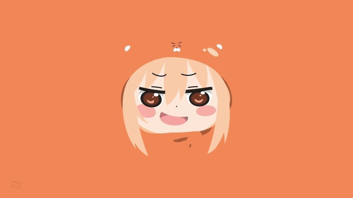 Umaru Doma chibi face minimalist illustration
