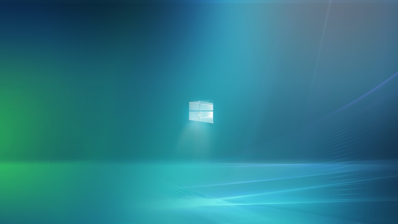 Windows logo blue green gradient abstract background