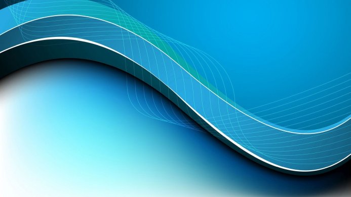 Abstract blue background with flowing lines and a gradient