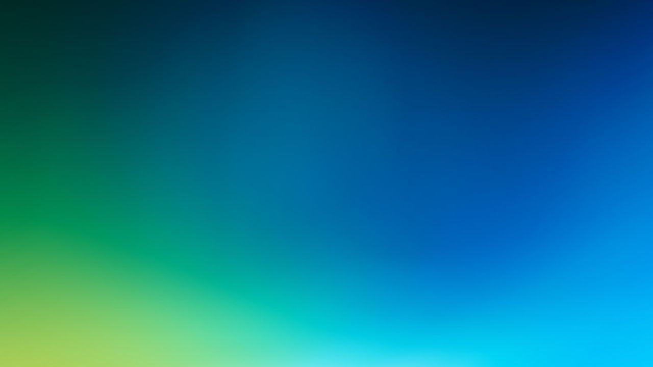 Vertical gradient background blue green yellow
