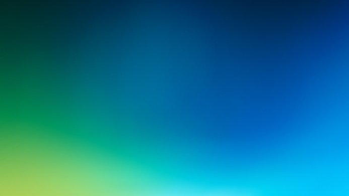 Abstract background with smooth blue, green, and yellow color gradient
