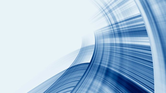 Abstract blue lines on a white background