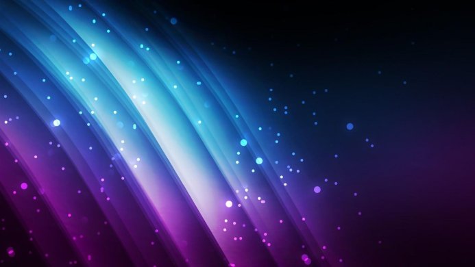 Abstract background with diagonal blue and purple stripes and glowing dots