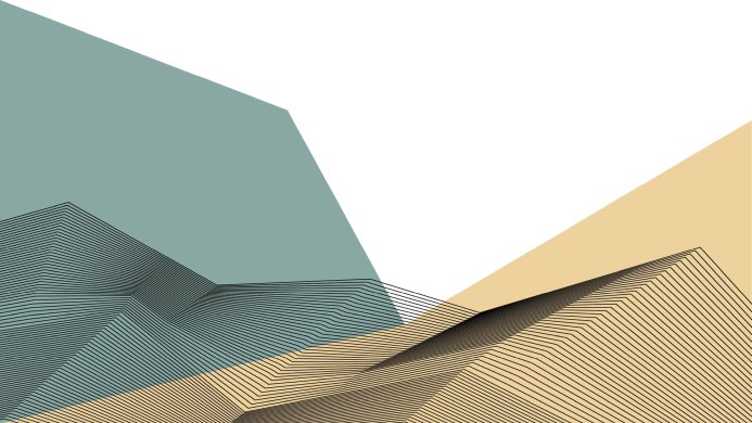 Abstract geometric composition with pastel colors and lines