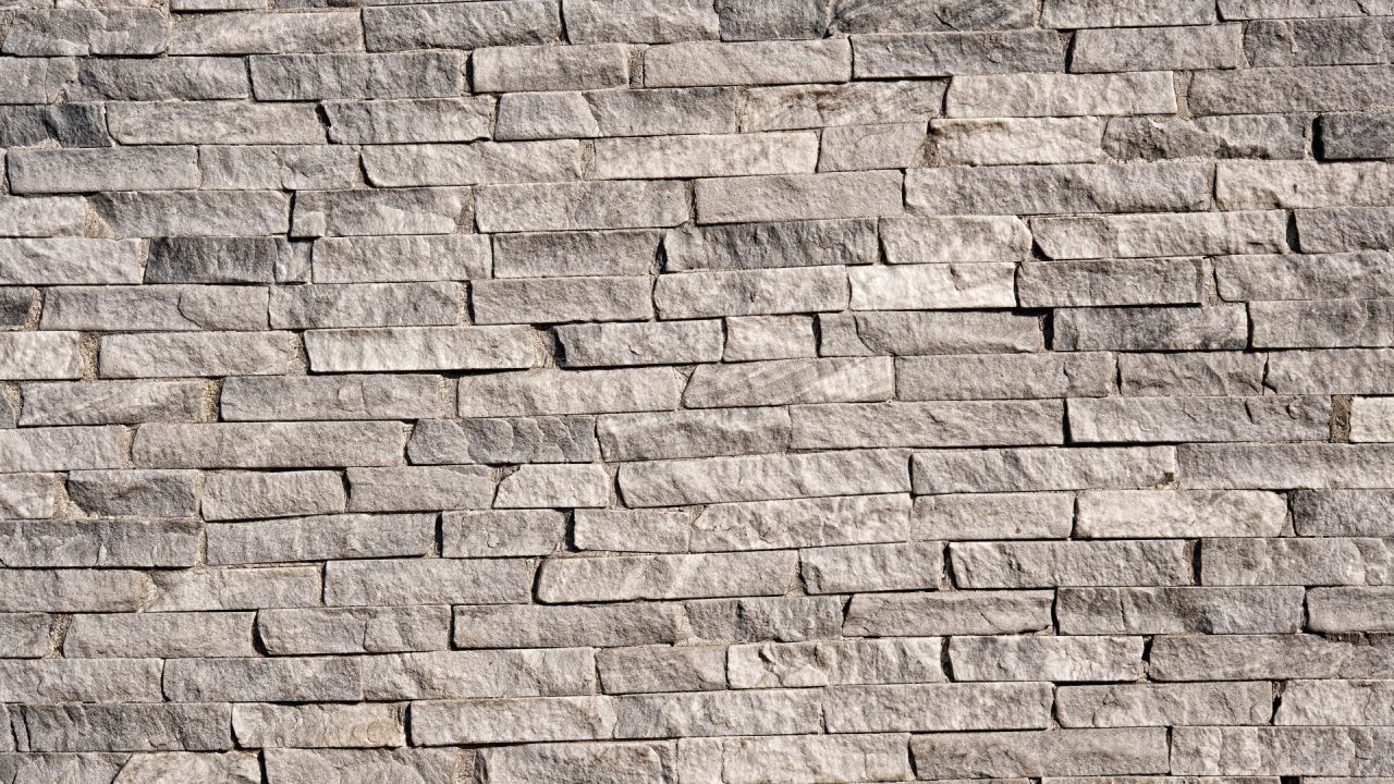 Texture of grey stone wall pattern