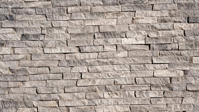 Gray brick wall texture with horizontal pattern