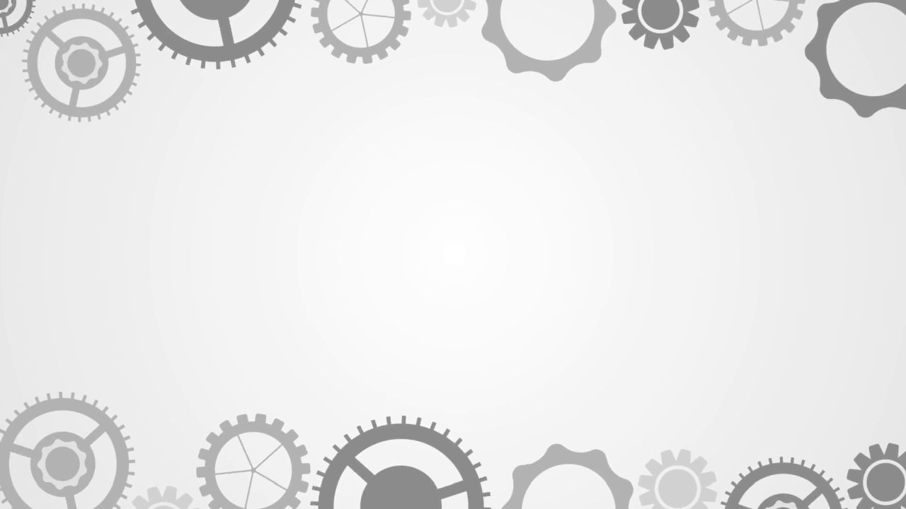 Grey gears abstract background pattern border