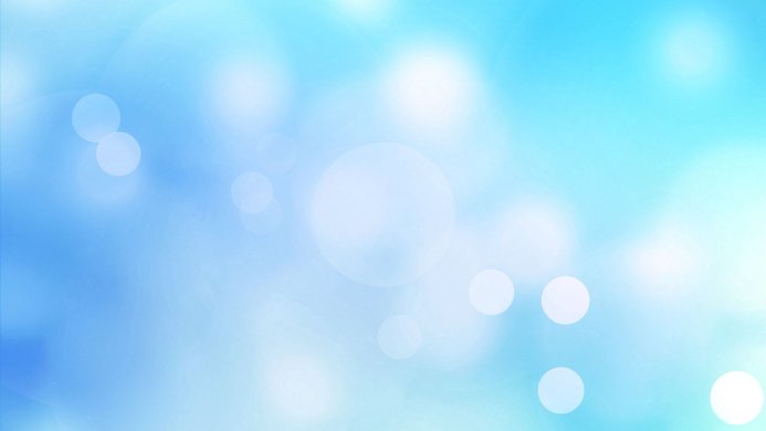 Abstract light blue background with bokeh circles