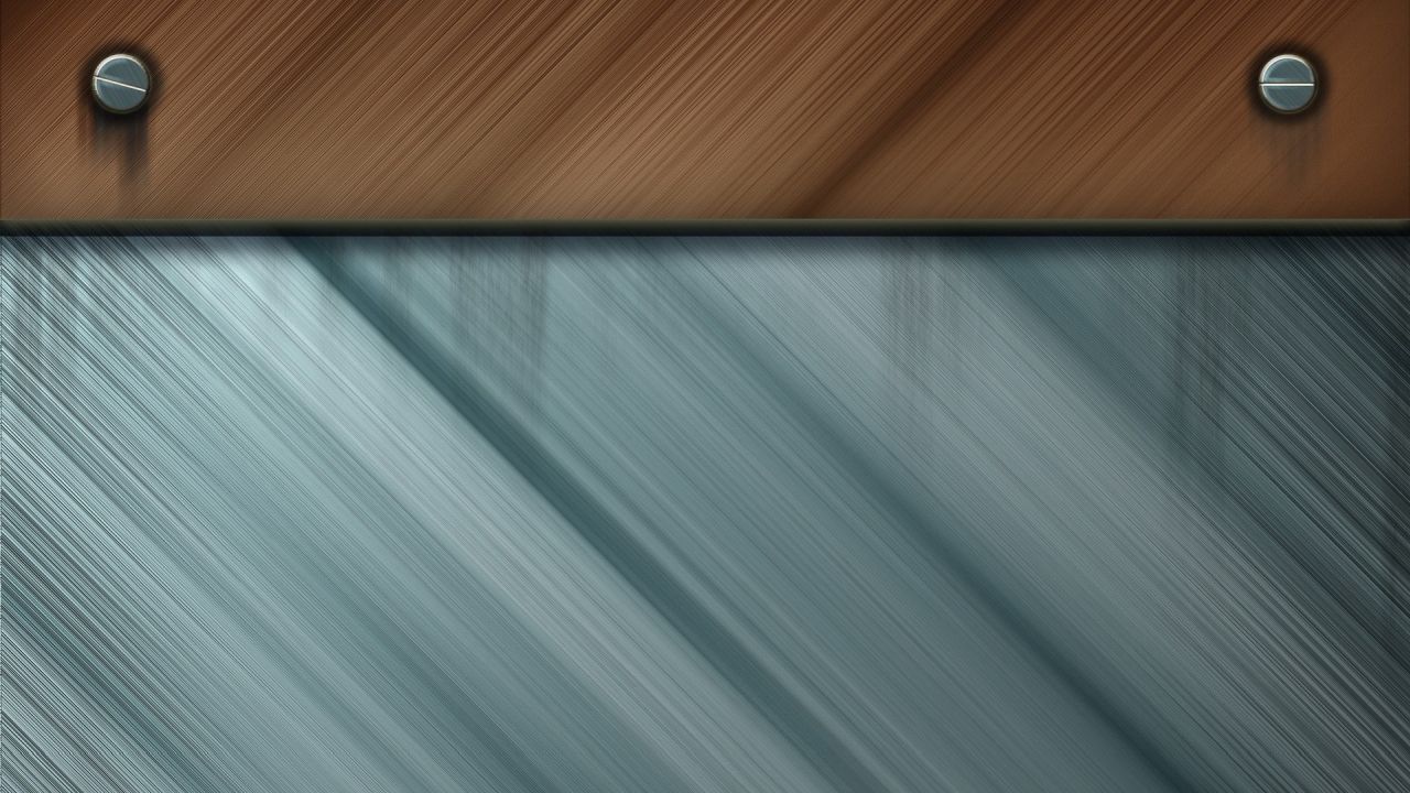 Wooden plank metal texture screws background