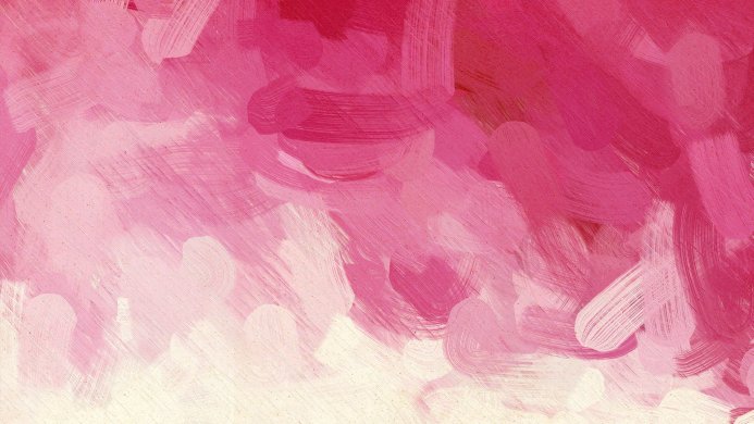 Abstract pink and white brush strokes painting