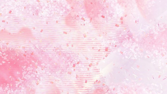 Pink and white abstract background with confetti
