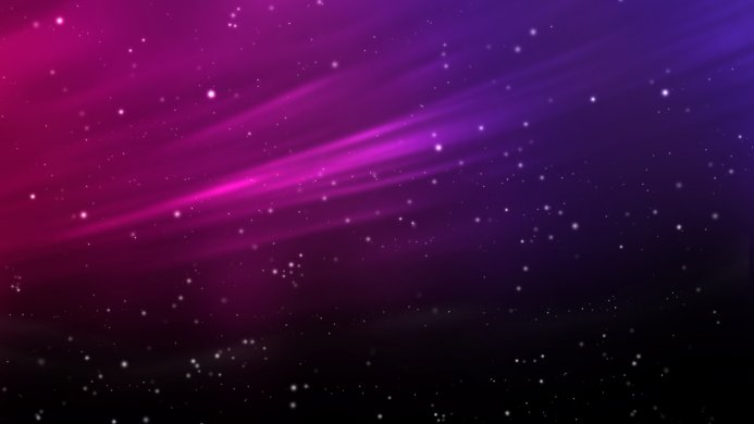 A dreamy purple and pink space background with stars