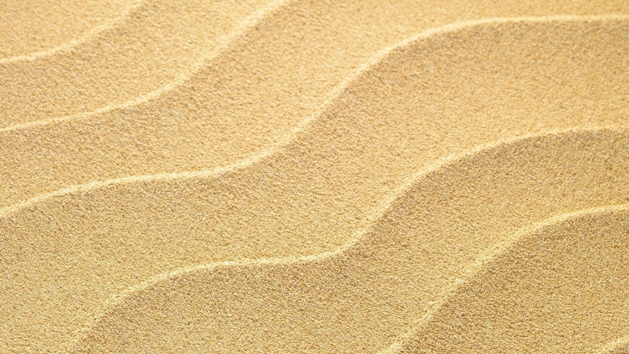 Sand dunes pattern close up