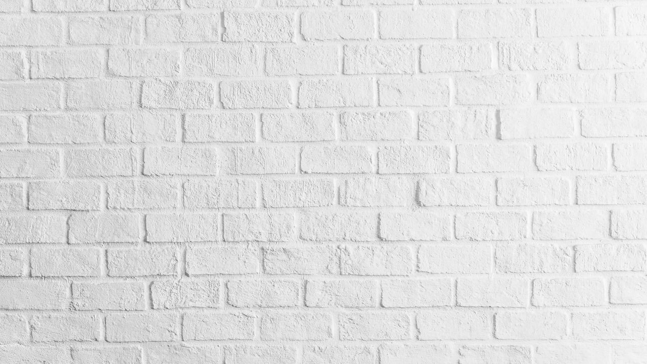 White brick wall texture background pattern